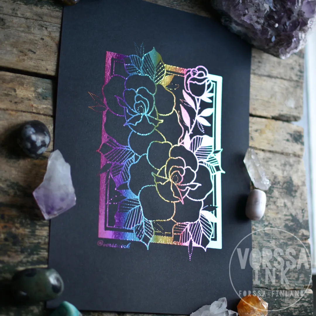 Ruusu printti | Vorssa Ink