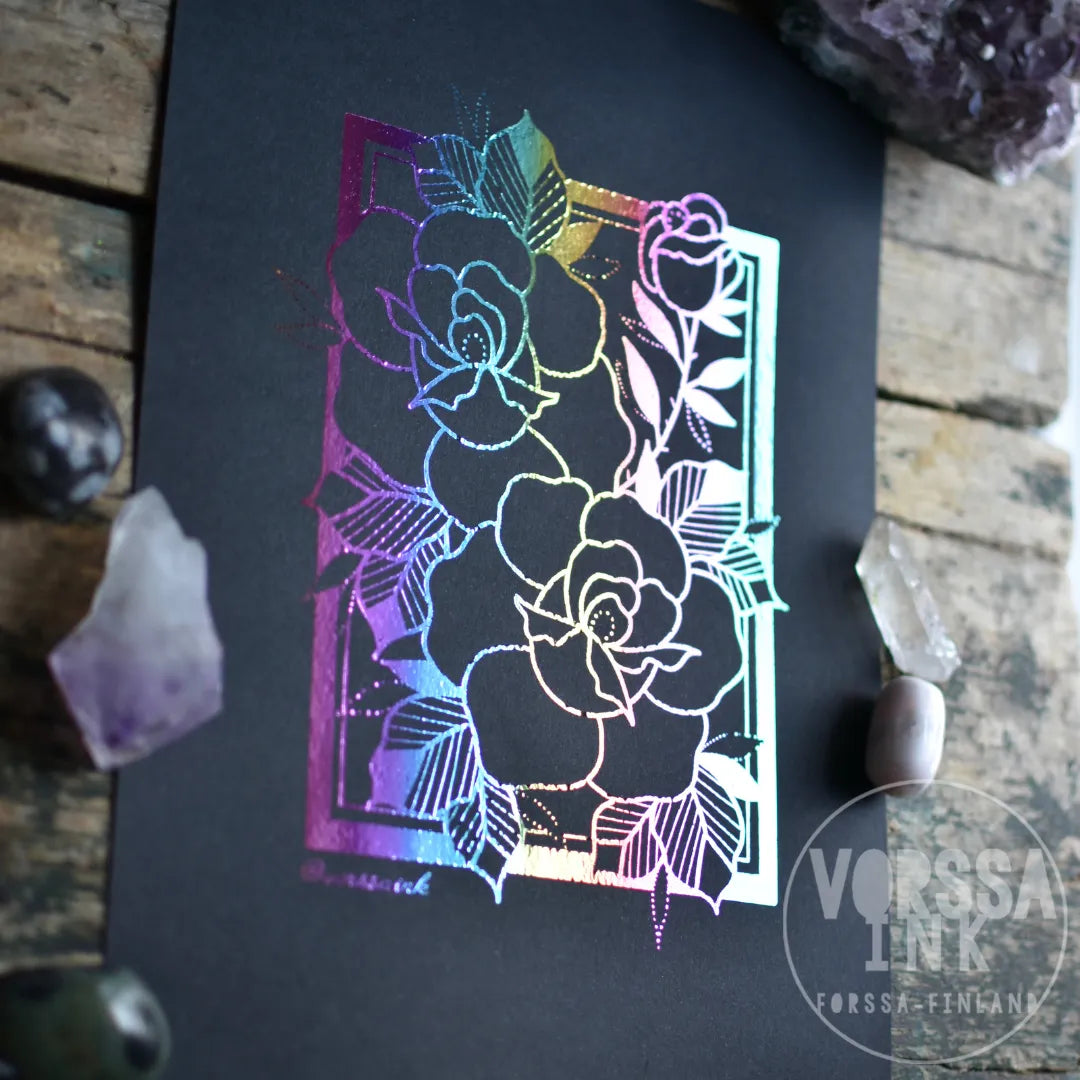 Ruusu printti | Vorssa Ink