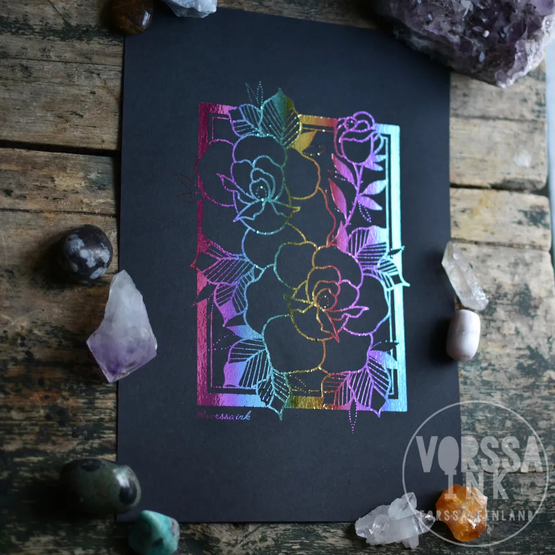 Ruusu printti | Vorssa Ink