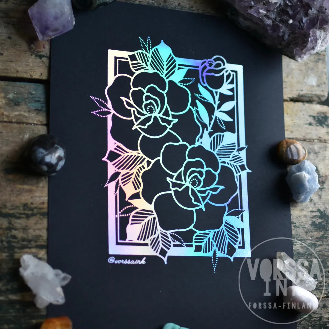 Ruusu printti | Vorssa Ink