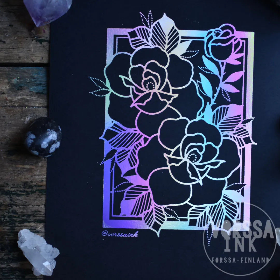 Ruusu printti | Vorssa Ink