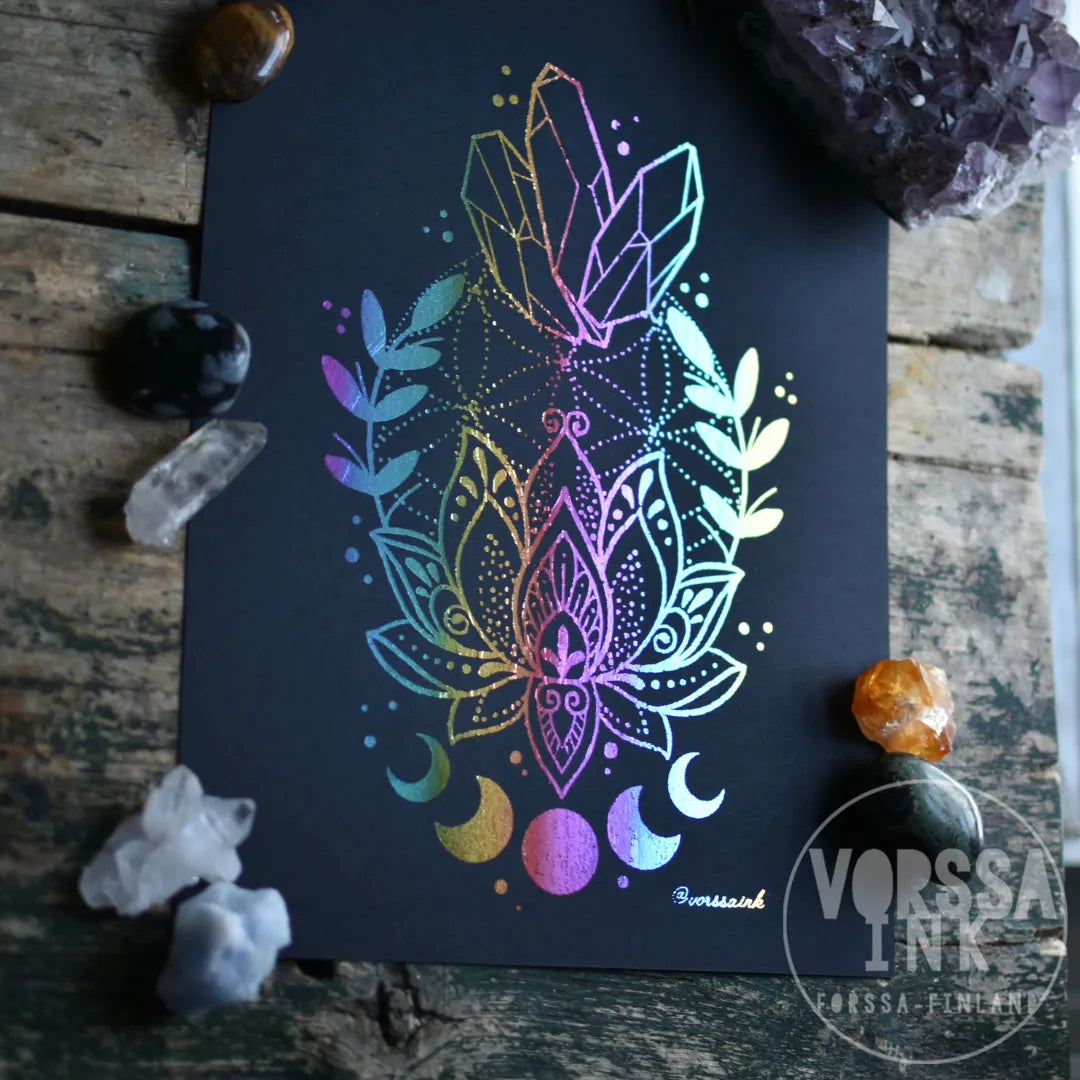 Lotus printti | Vorssa Ink