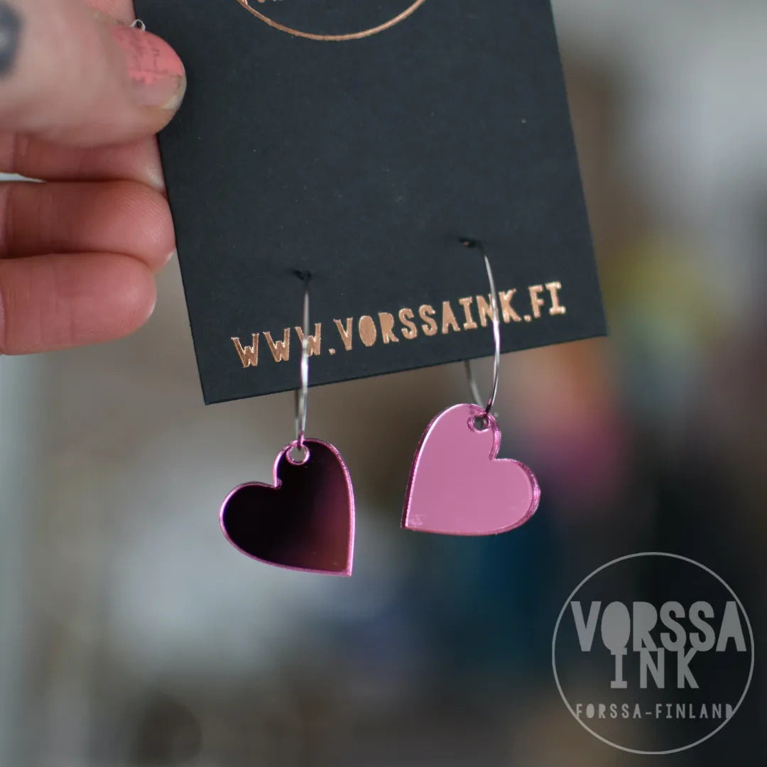 Sydän korvakorut| Vorssa Ink